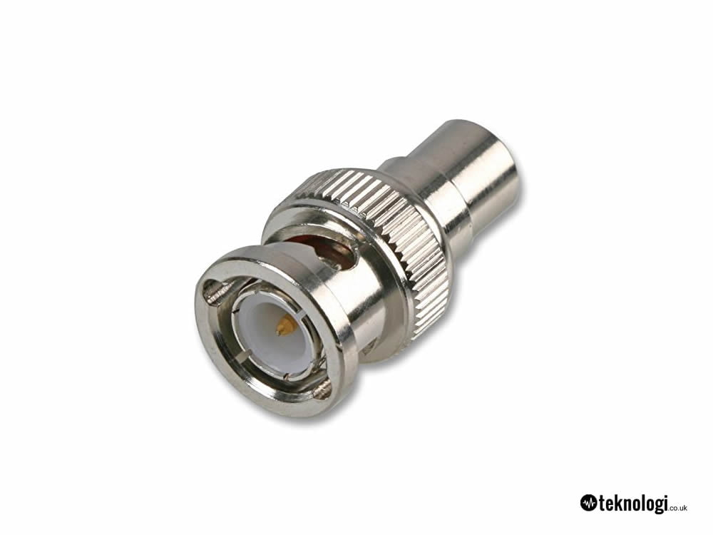 Fliegend 6.35mm 1/4" TRS Stereo Plug To BNC Jack Adapter For HD-SDI/Audio/Video